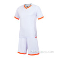 Soccer Jersey Shirt Set Uniforms de football rétro personnalisé